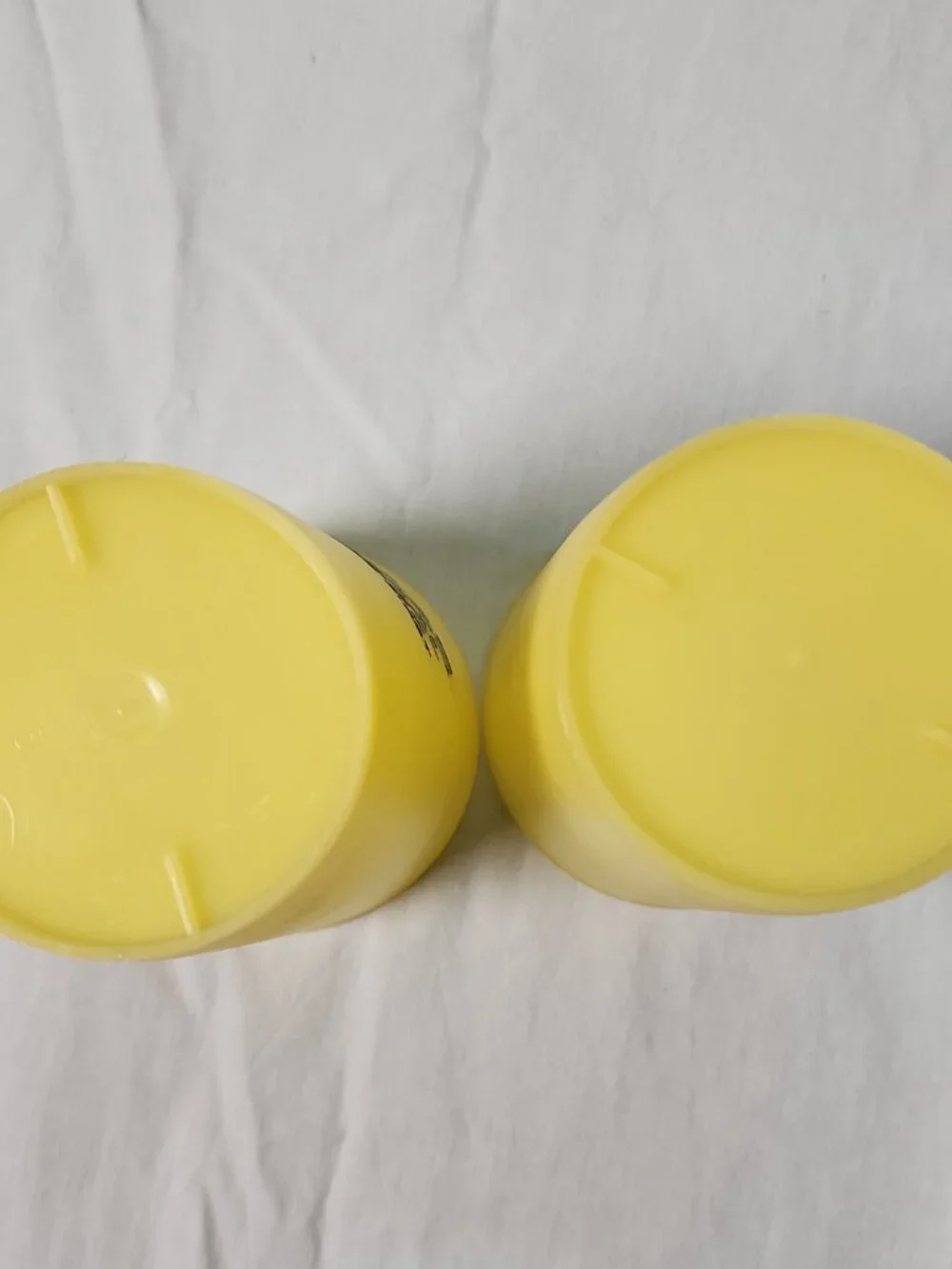 Vintage Retro Dollar General Advertising Stadium Cup Yellow Lot of 2 Large DG